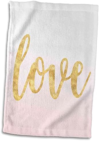 3drose ps inspiration - imagem de blush ombre dourado amor - toalhas