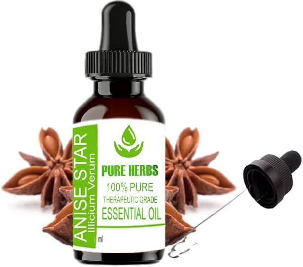 Pure Herbs Anis Star Pure & Natural Teleapeautic Grade Essential Oil 50ml