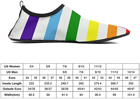 LGBT Gay Pride USA Flag Sapatos esportivos de água rápida para a praia Surf Surf Sport Slip-On Aqua Socks for Mulher Men