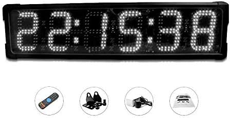 Huanyu liderou o relógio de tempo de corrida de 6 polegadas 6 Digits Relógio Relógio Contagem regressiva/Stopwatch de 12/2010 Clock