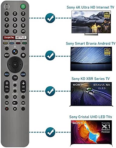 RMF-TX600U CTRltv Voice Remote Controller Mic para Sony Smart TV Bluetooth Remote e remoto para Sony Android 4K Ultra HD LED Internet KD XBR Série UHD 43 48 49 55 65 75 85 77 85 98 polegadas TV