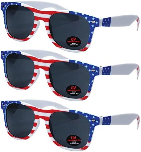 Ray Solée USA Merchant | Óculos de sol para homens, mulheres e crianças 3 pacote de lentes coloridas com proteção UVA e UVB