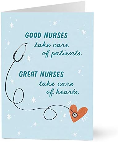 Hallmark Business Nurses Day Card com agradecimento por enfermeiras, assistência médica, hospitais, clínicas, equipe médica, casas de repouso, cuidadores
