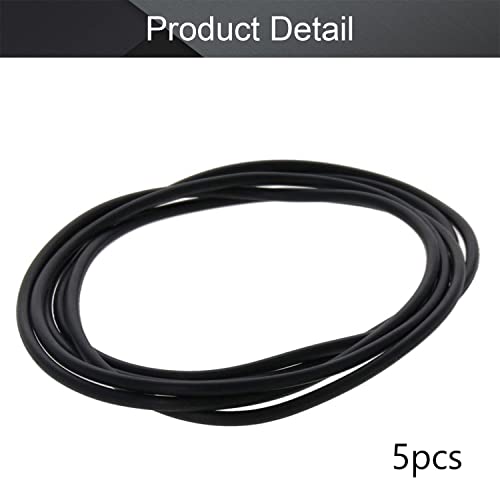 OTHMRO 5PCS Nitrile Rubber O-rings, arame de 3,1 mm Dia 180mm od métrica de vedação NBR arruelas de borracha para vedação de óleo ou ar, encanamento profissional, reparo de carro, conexões de ar ou gás preto preto