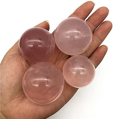 Laaalid xn216 1pc rosa natural quartzo esfera cura cristal star bola flash mineral gemery chakra reiki presente decoração de casa natural