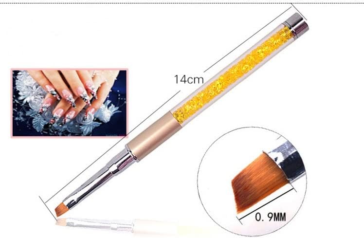 Conjunto de pincel de unhas DLOETT para pintar a ferramenta de kit de caneta de pincel de strass acrílico