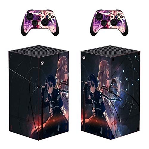 Kajal Mani X-Box-One-Série X Skin Sweet Sword Art HD Printing Faceplate Protective for Console, Decalque de pele do