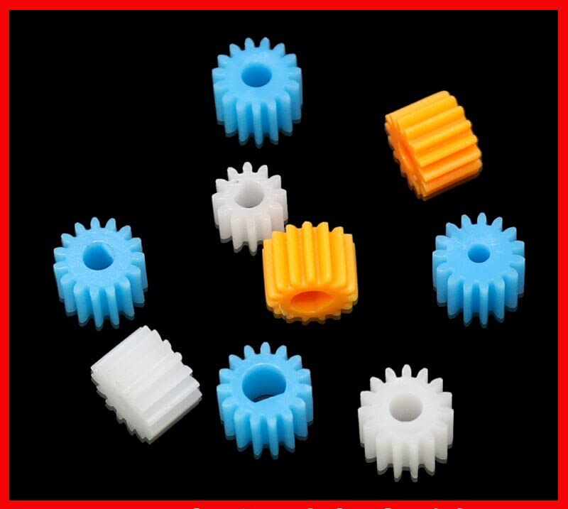 15 dentes de 8,5 mm de diâmetro orifício em forma de d engrenagem plástica azul 15t Motor Retarding Dispositivo de eixo principal engrenagens 3/4/2.3/3,17mm 10pcs/lote -