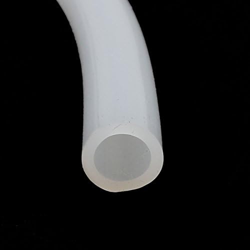 IIVVERR 7mm x 10mm de altura resistente a temperaturas de silicone flexível Tubo de tubo de mangueira Branco 1m Comprimento (Tubo flexível de tubo flexível de silicona resistente a altas temperatura de 7 mm x 10 mm longitud de