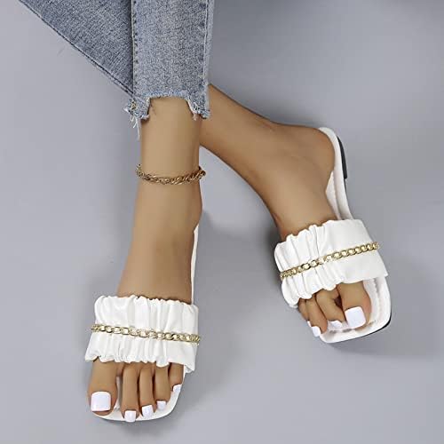 Slippers femininos de Beiousalie confortáveis ​​chinelos anti-escorregadores para mulheres Tamanho do pluses do tamanho do verão MULES Sapatos