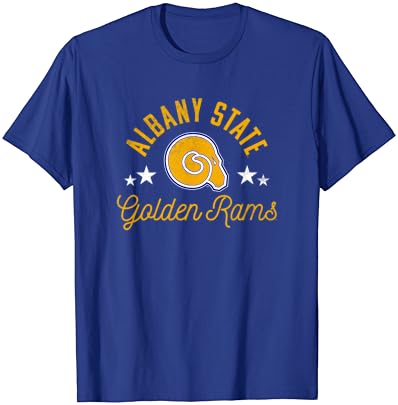 T-shirt de logotipo da Universidade Estadual de Albany State Rams
