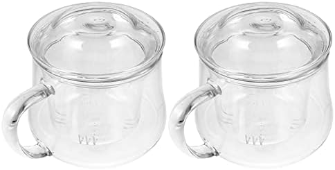 Bestonzon Espresso Cups 6pcs para copos de copos multifuncionais quentes de copos soltos bebidas, com alça de filtragem