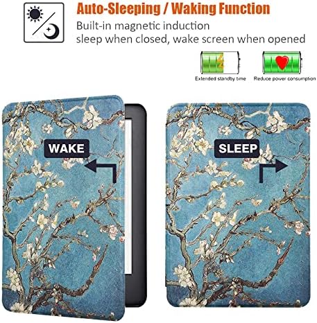 Os casos cobrem o caso do Kindle Paperwhite 2018 - capa de caixa de proteção para Kindle Paperwhite - Smart Auto Sleep Wake,