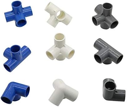 Acessórios de mangueira à prova de vazamento Diâmetro interno do jardim de 32 mm do conector tridimensional de tubo de água de PVC 3D de três vias de três vias de três vias de diâmetro adaptador de água acessórios de drenagem de água acessórios