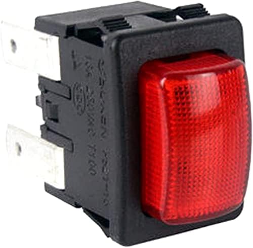 Micro interruptores de micro interruptores de balancim 2pcs Vermelho 4 pinos Rocker interruptor PS21-16 Interruptor de toque elétrico