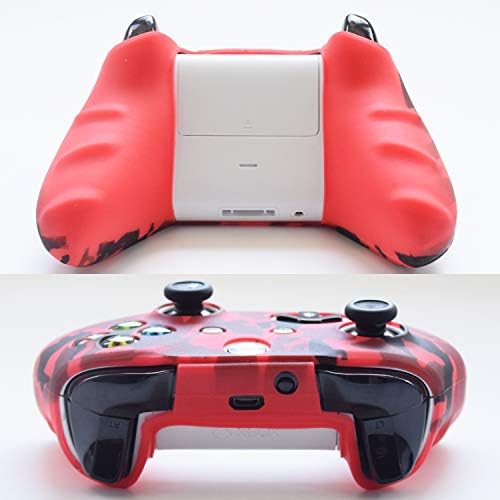 Hikfly Silicone Gel Controller Cover kits de protetor de pele para Xbox One/Xbox One S/Xbox One X Video Games