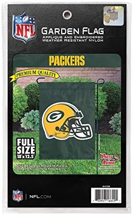 O animal da festa NFL Green Bay Packers Bandeira do jardim premium 18 x 25