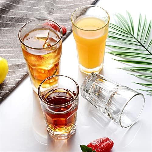 Eilramir acrílico bebendo copos Highball copos Tumbllers de rochas plásticas de copo transparente Ideal para bar, cozinha, coquetel, bebidas de suco, água inquebrável 2 pacote