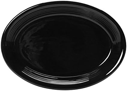 Tuxton CTH-1352 China vitrificada Platter oval da China, 13-1/2 x 9-3/4, cupê de coentro,