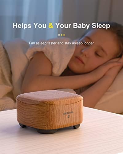 Máquina de ruído branco, Elesories Máquina de som Terapia portátil para dormir para adultos bebês crianças dormindo,