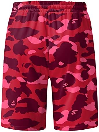 Vestuário curto mass primavera verão shorts casuais calças de praia estampadas com bolsos shorts de tábua masculina