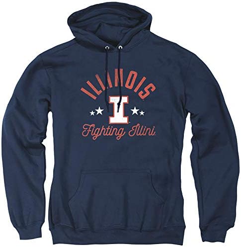 Fighting Official da Universidade de Illinois Ilini unissex adulto capuz de pull-over