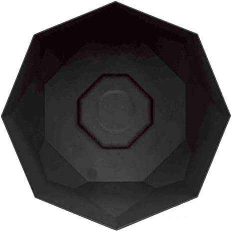 Bloem Tuxton Modern Hexagon Small Planter: 10 - preto - acabamento fosco, resina durável, design moderno, orifícios de