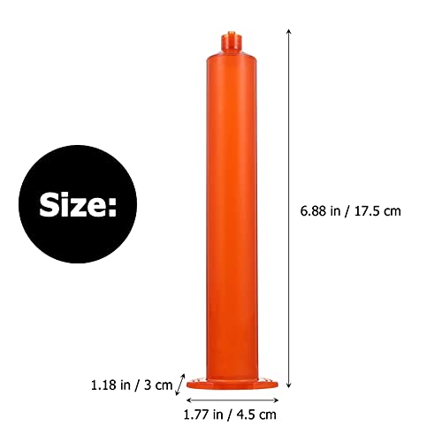 Excelt Coração de cola grande tubo de seringa 55cc: 10pcs cola plástica seringa ferramentas de seringa para laboratórios científicos