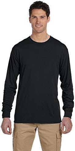 Jerzees DRI-Power® Performance T-shirt de manga longa l preto