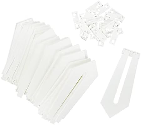 Semetall 20 pacote de back de pacote suporta de imagem plástico suporte de foto de moldura de moldura, 45x155mm, branco