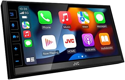 JVC KW-M780BT 6.8 Receptor de mídia digital, monitor de controle de toque capacitivo, Apple CarPlay/Android Auto com interface de controle