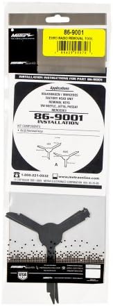 Ferramenta de remoção de rádio METRA 86-9001 para selecionar 1998-2006 Volkswagen/Audi/Mercedes & Metra Electronics 40-VW12 ADAPTADOR DE ANTENA DE FACTORY para o adaptador de rádio de pós-venda