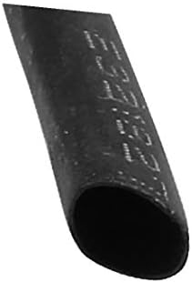 X-dree poliolefina 4,5m Comprimento de 2 mm de diâmetro aquecimento de tubulação encolhida com mangas de manga preto (Manicotto