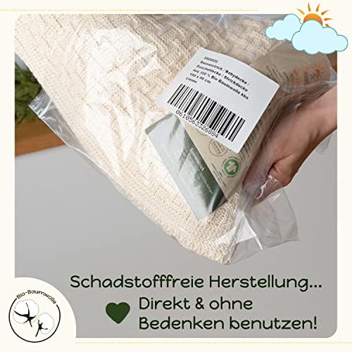 Sonnenstrick de algodão orgânico Cobertor de bebê feito na Alemanha