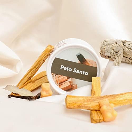 Happy Wax Palo Santo Soy Soy Sorter - Cera perfumada derreta infundida com óleos essenciais, perfeita para derreter em seu