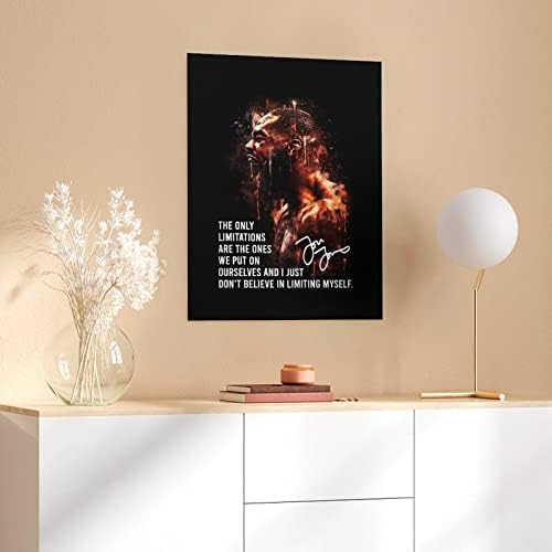 Cartazes para homens Jon Jones abrangente Poster de luta pôsteres motivacionais pinturas de arte de parede de tela decoração de parede decoração de casa decoração estética de 8x10 polegadas