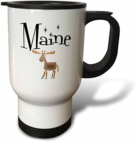 3drose legal divertido Maine e Moose viajam para amantes de alces e natureza - canecas de viagem