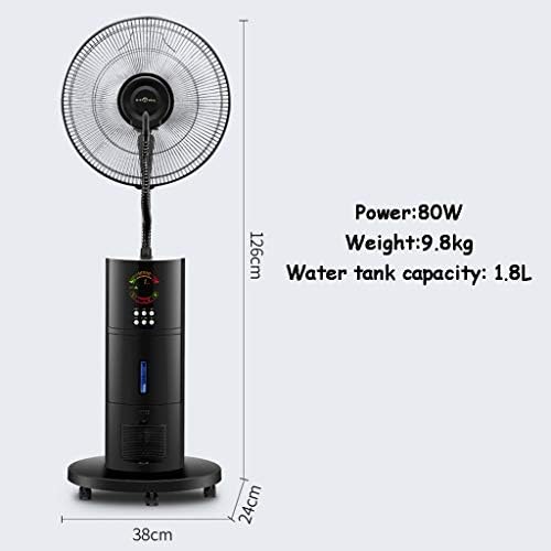 Fãs de Ditudo, ventilador de fã de torre de pedestal com cooler de ar com fã de névoa de resfriamento oscilante exibir um
