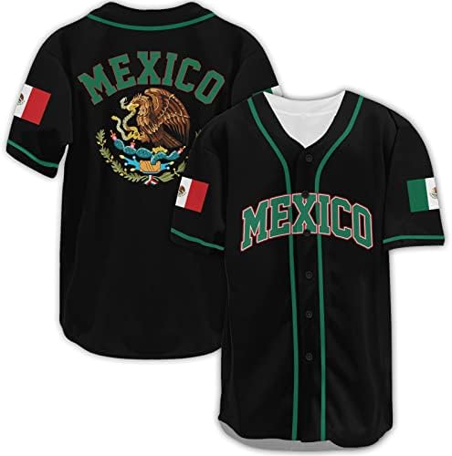 Camisas de beisebol do Eagle México camisas para homens, camisa de beisebol mexicana, camisas de beisebol Eagle, presentes