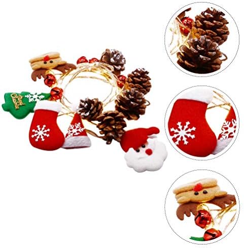 Partykindom 1pc Xmas Light String Ornamento Lâmpada Led String String Lâmpada Decorações de Natal Decorações de Natal