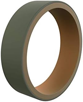 Anel de silicone de borracha de homens e mulheres qalo, aliança de casamento unissex reversível de borracha reversível, anel