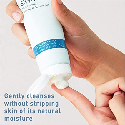 Lavagem do rosto glacial da Skyn ​​Islândia: limpador de espuma cremoso para refrescar, acalmar e purificar a pele estressada, 150ml