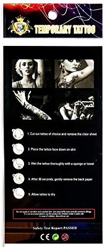 Pp tatuagem 1 folha de folha de cobra fantasma dragão de tatuagem temporária festival de tatuagem flash tatuagem de tatuagem falsa adesivos de arte corporal