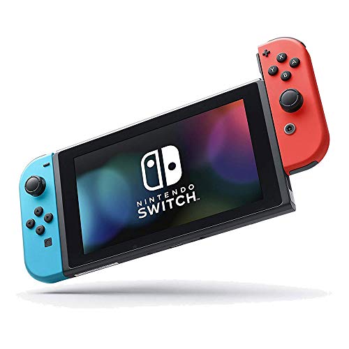 Nintendo Switch 32 GB Console com pacote de joy-con-con neon azul com super mario maker 2, protetor de tela 2 pacote, nintendo switch