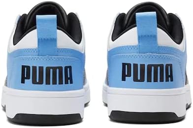 Layup de rebote masculino do Puma, tênis, time, preto azul claro, 8.5