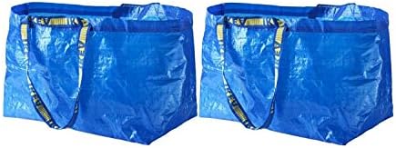 Bolsa de transportadora IKEA Frakta, azul, bolsa de compras de tamanho grande 2 PCs Conjunto