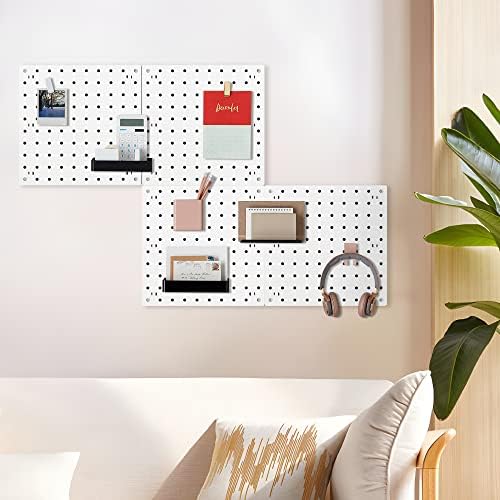 Tatu 4pcs pegboard, painéis de organizador de parede de pegboard, instalação fácil, kit de combinação de pegboard para oficina