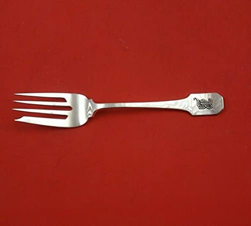 Norman martelado por Shreve Sterling Silver Salad Fork com Mono Aplicado H 6