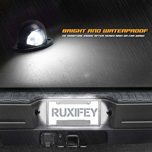 Ruxifey LED Placa Light Light Tag Lights Compatível com Dodge Ram 1500 2500 3500 1994-2001 Pickup, 6000k White, pacote de 2