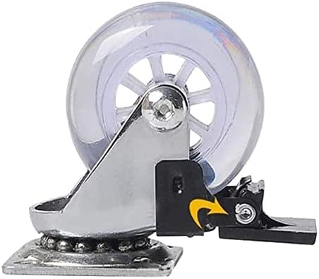 Colera giratório 4 pacote de 360 ​​graus rodas giratórias rodas de serviço pesado sem rodas de ruído para armários de móveis